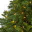 Arbre de Noël artificiel pin vert avec lumières claires/blanches-740102335