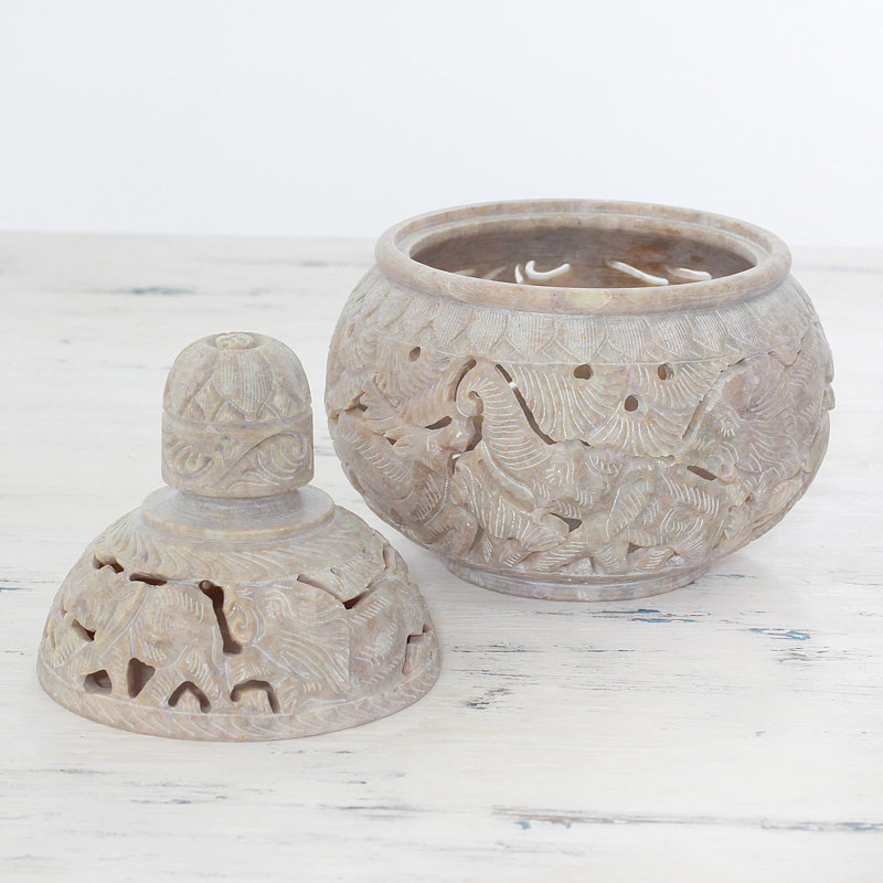 Flerida Handmade Stone Decorative Urns & Jars