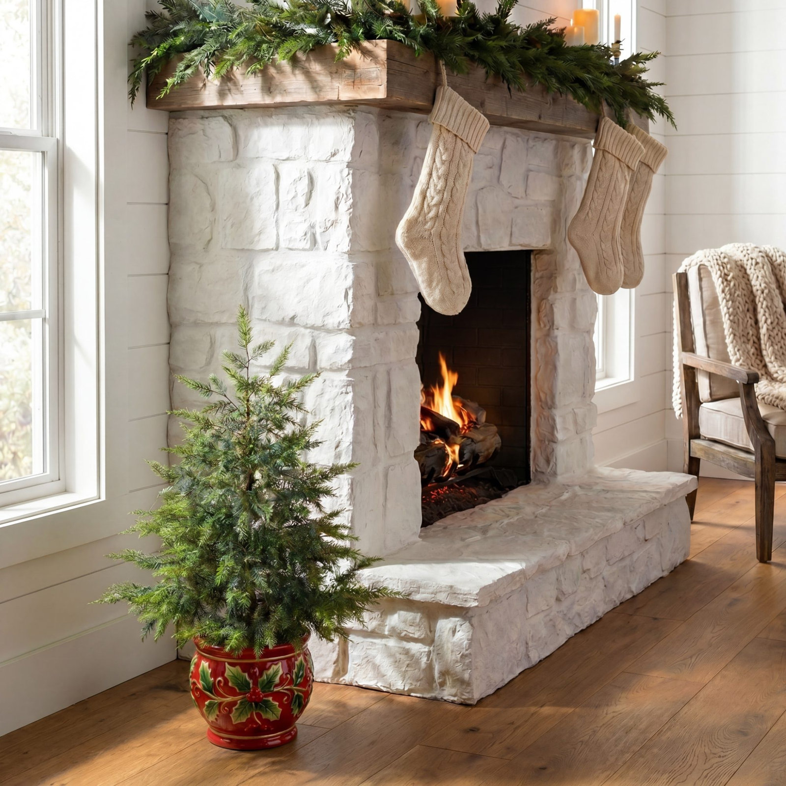 3ft. Artificial Real Touch Cedar Christmas Tree