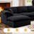 144" Chenille Sectional Corner Sofa 7 Pieces Oversized Comfy Modular Reversible Couch With Upholstered Movable Ottoman-1978611648