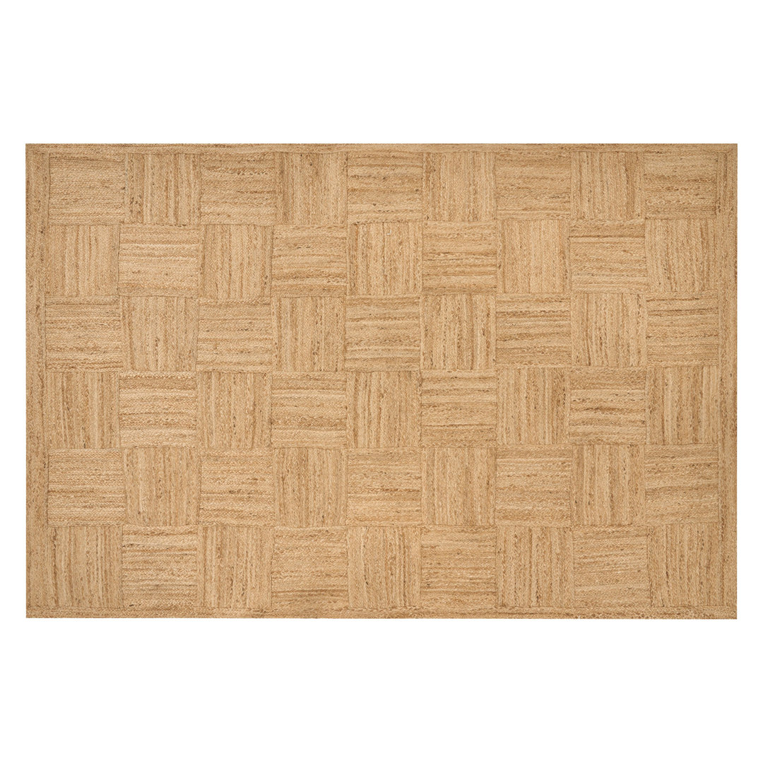 Handgefertigter Teppich Alelia in Beige