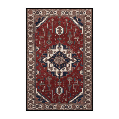 Machine Washable Persian Black Area Rug