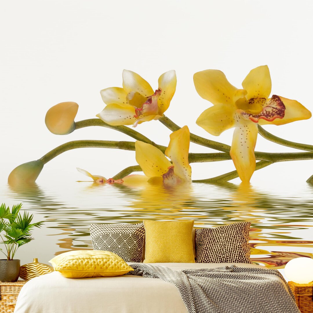 Matte Fototapete Saffron Orchid Waters 2,4 m x 240 cm