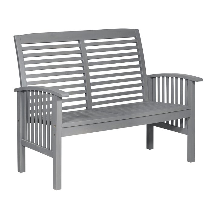 Winston Porter 48'' Acacia Outdoor Loveseat & Reviews | Wayfair