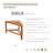 23.5 in. W Teak Shower Bench