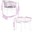 5 Piece Garden Dining Set Poly Rattan Glass-1731756965