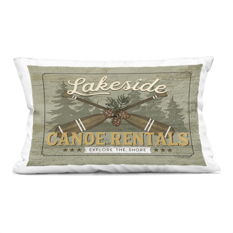 Coussin décoratif imprimé Lakeside