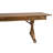 Eternity Rectangular Solid Pine Farm Dining Table with Folding X-Style Legs-88870827-88870830