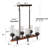 6-light Industrial Farmhouse Linear Pendant Light