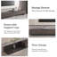 Space-Saving Extendable TV Unit with 3 Drawers | Adjustable 200-330cm | 3 Colour Options: Walnut, Grey, Dark Walnut TV Stand| for Living Room & Bedroom Modern Minimalist Style-1954197021