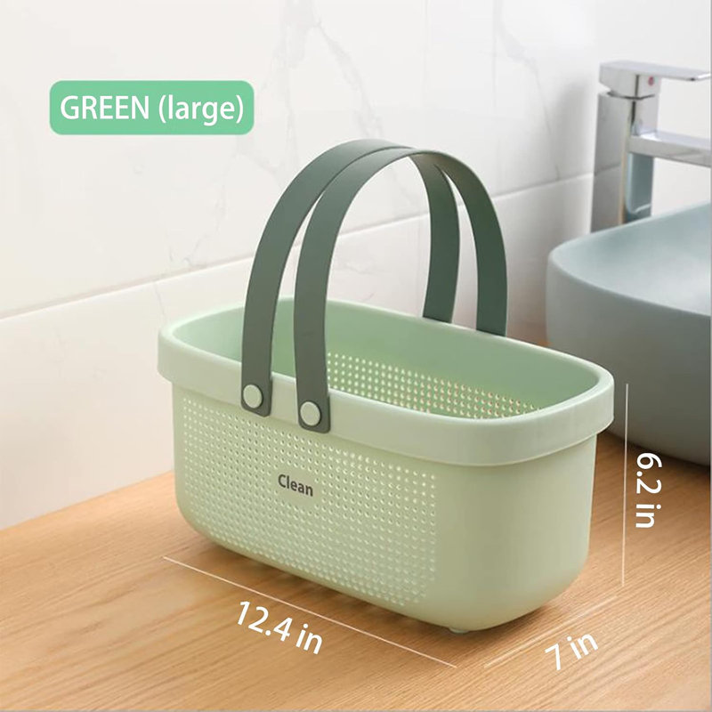 Panier de rangement en plastique avec poignée