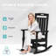 Ensemble de 2 chaises berçantes en PEHD - Bascules de patio robustes toutes saisons avec dossier haut pour le confort de la véranda, de la pelouse et du jardin-301085997