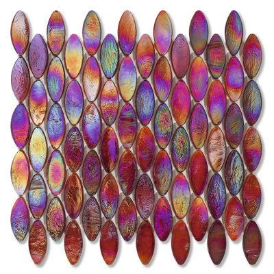 Wool 7/8" x 7/8" Domes Glass Mosaic