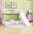 Kaniyha Twin Over Full Wooden Bunk Bed With Slide And Storage Staircase-28405006