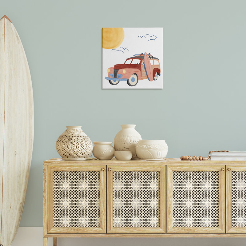 «Summer Surf Wagon» par Carrie Cantwell, H 24 po x l 24 po