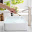 Robinet de lavabo contemporain en nickel brossé - Monotrou avec poignée et côté pour lavabo de salle de bain moderne commercial avec robinet en céramique-121638713