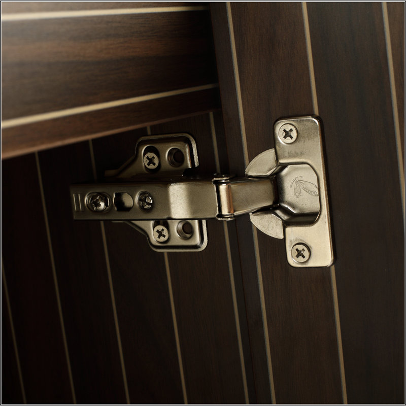Armoire de salle de bain 24 po avec lavabo en résine, portes à fermeture en douceur, fixation flottante, pour petite salle de bain