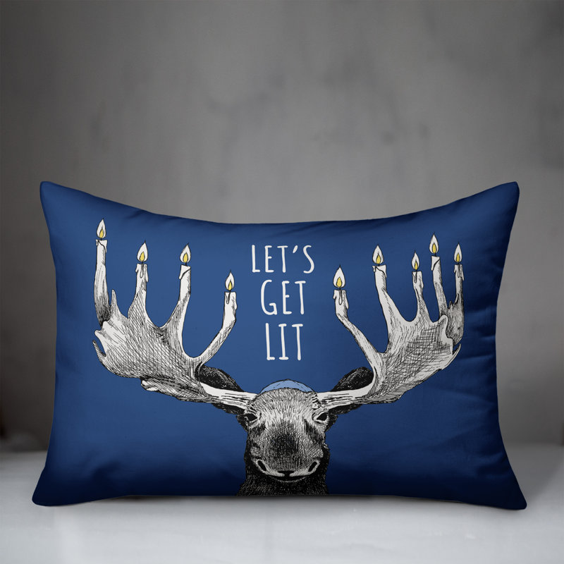  Coussin «Let Get Lit Moose»