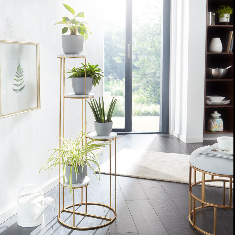 Aivry Iron Plant Table 4 Tier