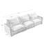 3 sièges profonds - Couches de siège