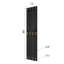 Porte de grange pliante en bois massif de style Mid-Bar 4 panneaux avec quincaillerie - assemblage requis-113300524-100518293