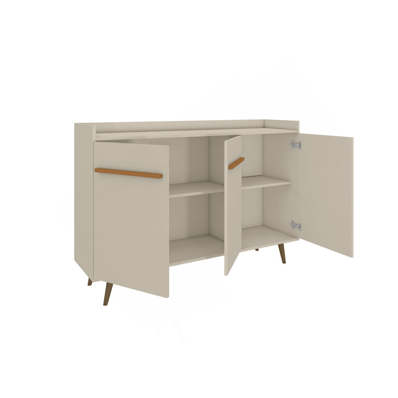 Bradley 54" Sideboard In Off White, Off White