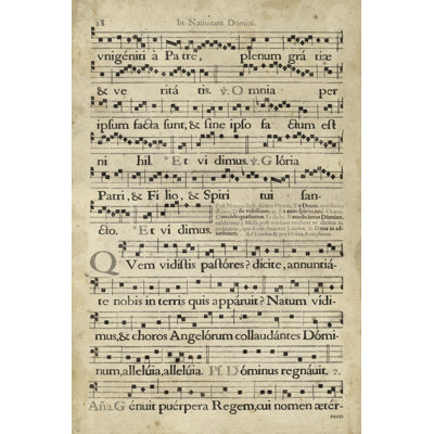 Vellum Songbook III - Wrapped Canvas Print