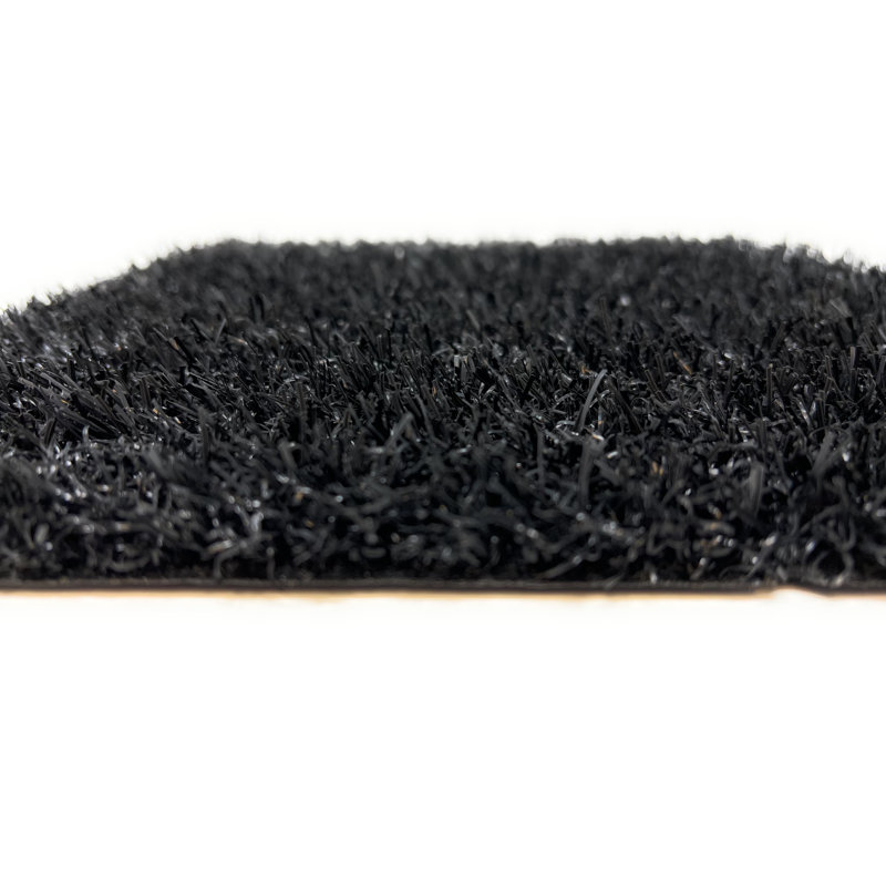 Tapis et tapis en gazon artificiel Diamond, H 0,8 po x l 79 po x P 120 po, Noir