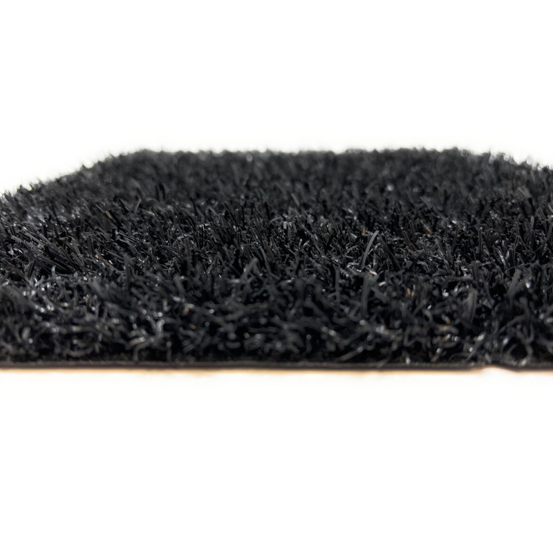 Tapis et tapis en gazon artificiel Diamond, H 0,8 po x l 79 po x P 180 po, Noir