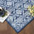 Area Rug Modern Floral Washable Rugs, Thin Non Slip Living Room Rug Low Pile Boho Floral Carpet Trellis Distressed Bedroom Rugs for Dining Room Playroom Kitchen Home Office-1817173191