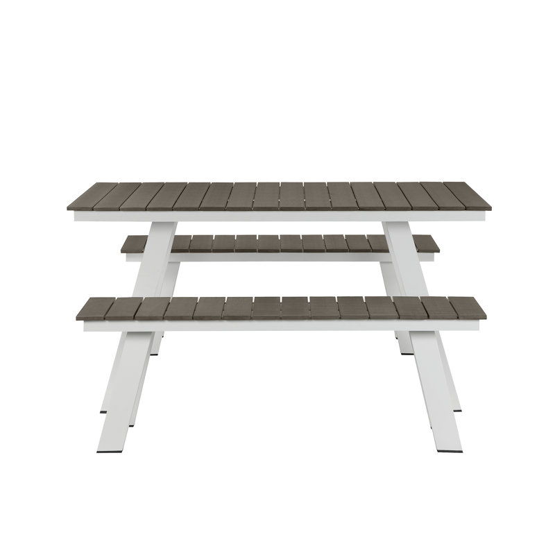 Table de pique-nique rectangulaire pour 59 personnes Jack, Brun