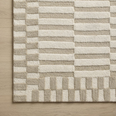Tapis ivoire / beige Chris Loves Julia x Loloi Bradley