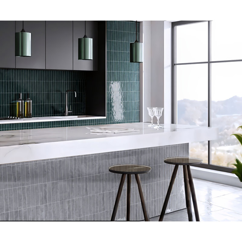 San Remo Subway Tile 2"x10" Polish, White