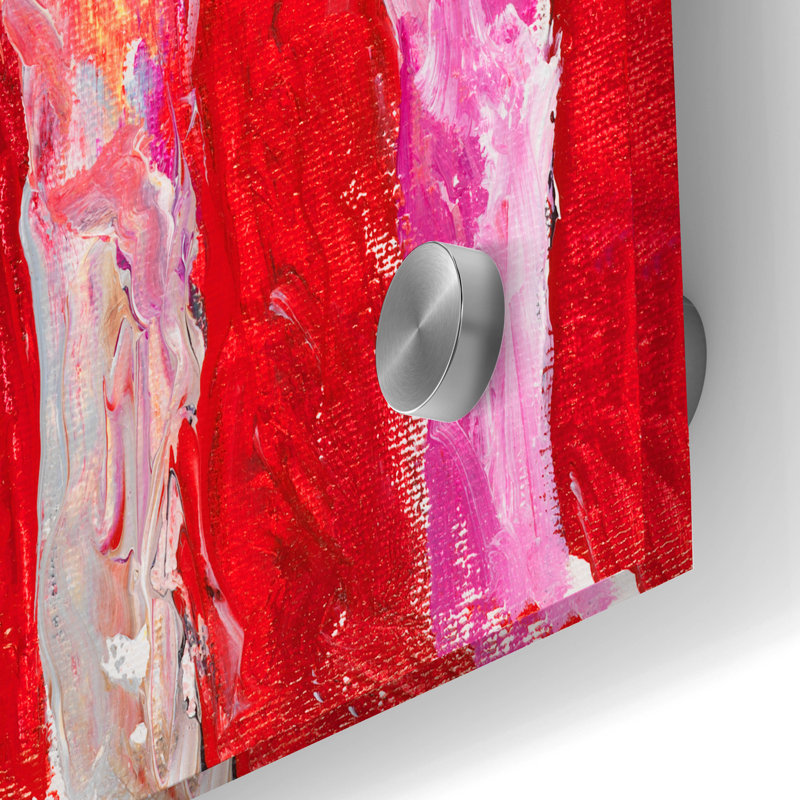 «Cow» par Richard Wallich, art mural en verre acrylique, H 36 po x l 24 po x P 0,2 po