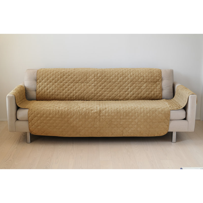 Housse pour chaise à coussins carrés, Chameau