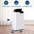 Single Duct Portable Air Conditioner And Heater - 14000 BTU Cooling Capacity (ASHRAE) Compact Home A/C Cooling And Heating Unit With Smart Wi-Fi Control, Built-In Dehumidifier & Fan Modes, Includes Window Mount Kit (White)