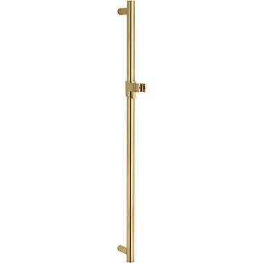 Kohler 26310-2MB Statement Wall-Mount Handshower Holder with Supply Elbow and Check Valve, Vibrant Brushed Moderne Brass