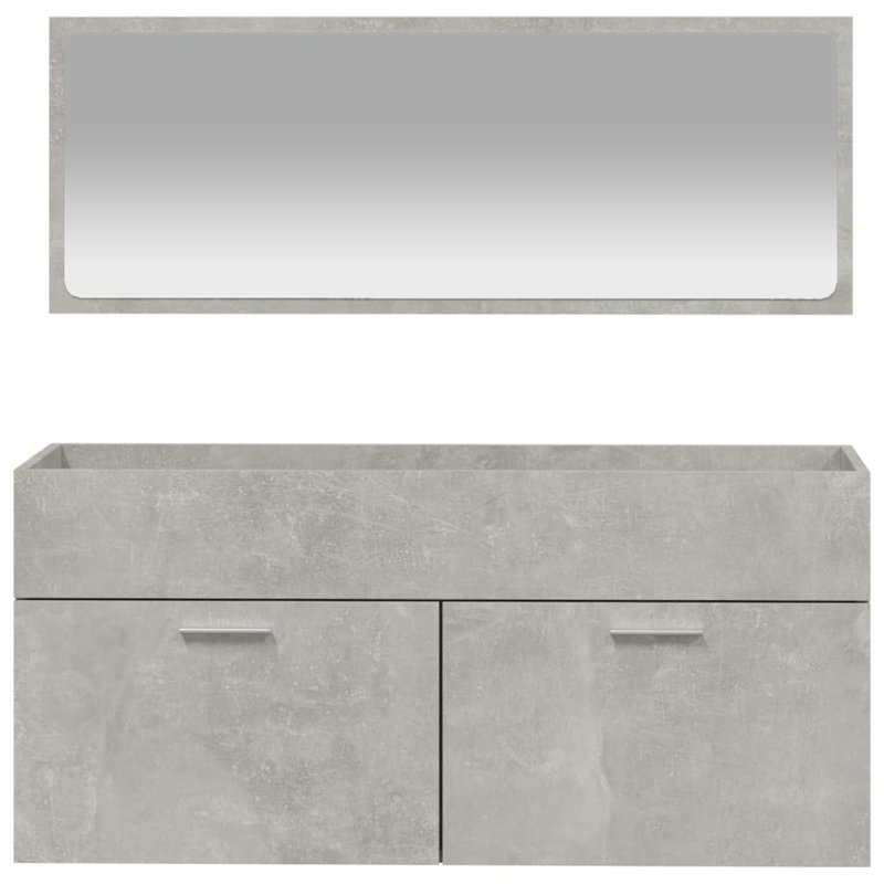 Kolling Freestanding Bathroom Cabinet, Concrete Grey