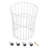 Metal Mesh Laundry Basket Cart With Wheels