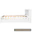 Lit plateforme double en bois massif-513216268