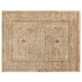 Antique Weave hand-knotted New Zealand Wool Cream/Gold Area Rug