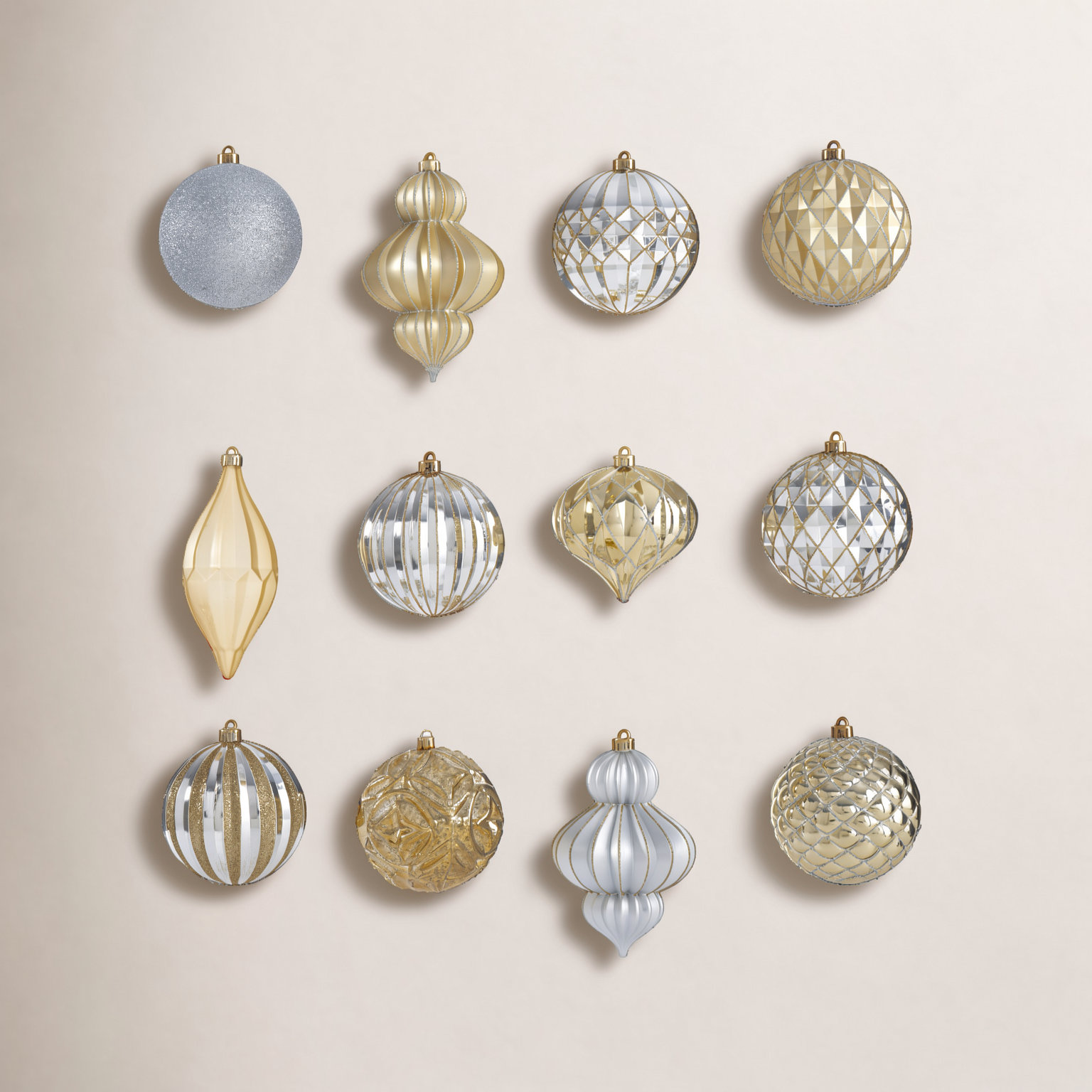 4" Bauble, Gold