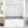 TQP 56-60 in. W x 66 in. H Double Sliding Frameless Bathtub Door in Chrome with 3/8 in Tempered Clear Glass