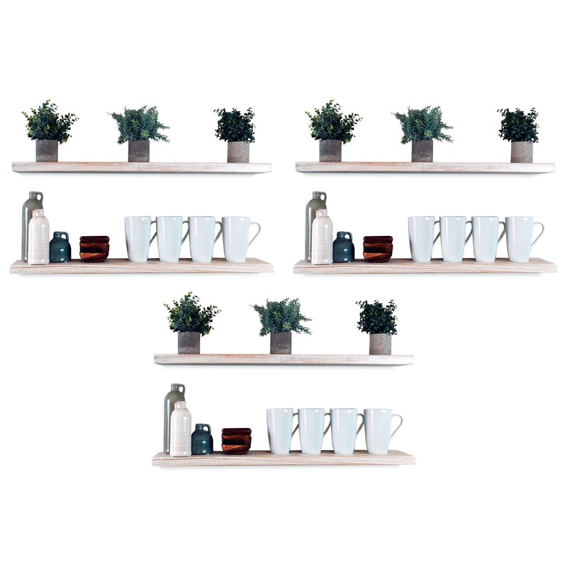 8 " W Solid Wood Shelving Unit