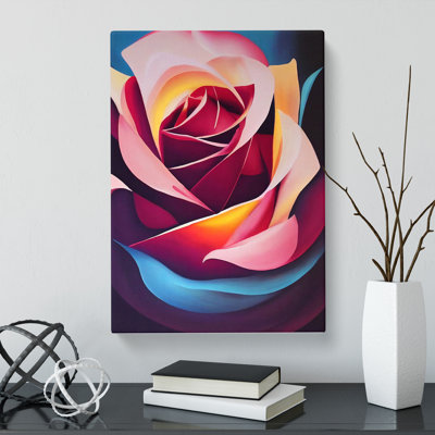 Doonfin Rose Painting In Abstract Vol.1 - Wrapped Canvas