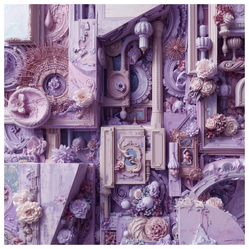 Couvertures à motif floral orné, L 60 po x H 80 po