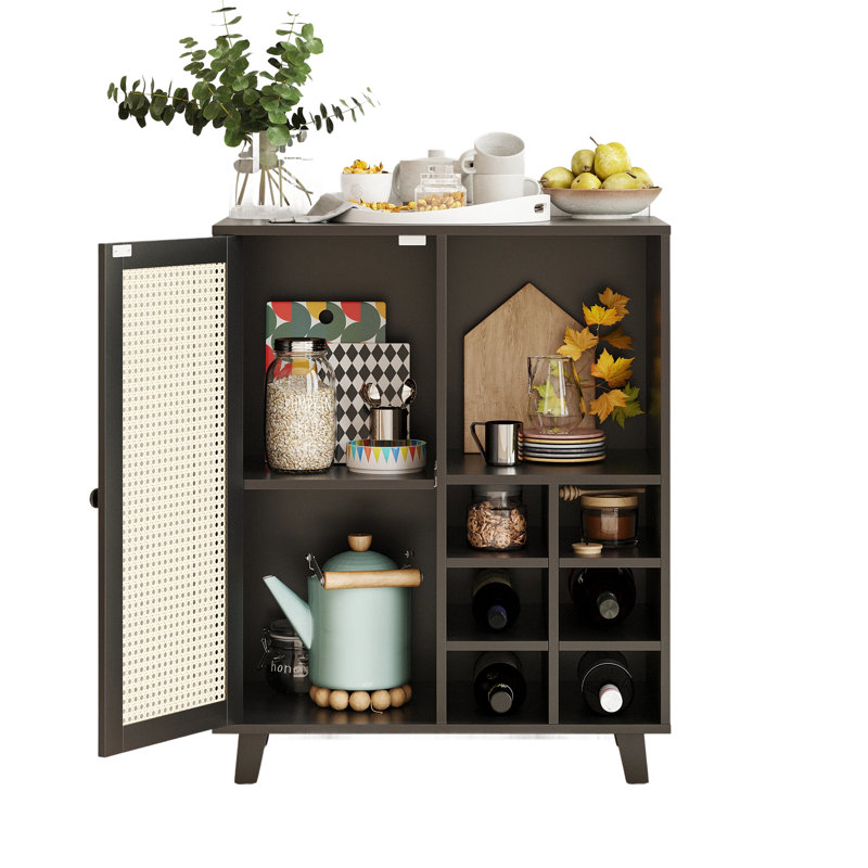 Buffet Buffet avec rangement, Noir
