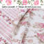 Ensemble de courtepointe réversible 100% coton 3 pièces rose / blanc-315816495
