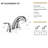 5.45" CUPC Certified 2-Handle Bathroom Sink Faucet