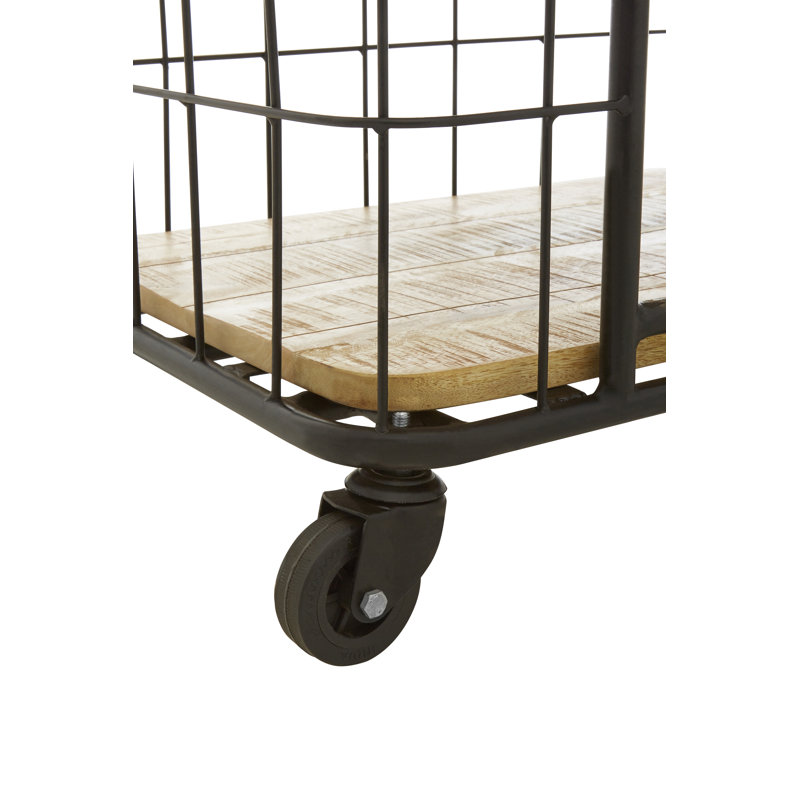 Abigail 50cm W Metal Shelving Unit with Wheels